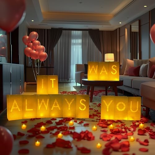 Homemory It was Always You Light Up Letters with 24 Tea Lights - Image 5