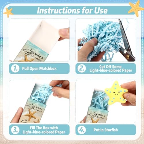 12 Sets You Make a Difference Gifts Starfish Appreciation Party Favors - Image 3