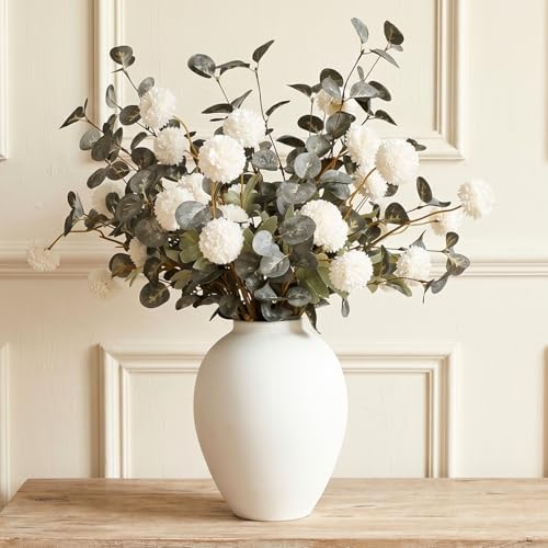 Artificial Floral Arrangements With Vase, Centerpiece for Dining Table by RyddeligHome-AestheticHomeDecor