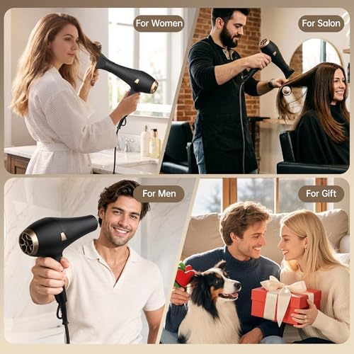 CONFU Hair Dryer Professional Hairdryer - Ionic Blow Dryer 5X Fast Drying - Image 6