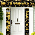Smoothnovelty 3 Pcs Gold Employee Appreciation Day Banner by SmoothNovelty