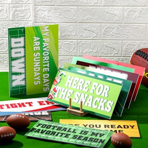 24 Designs Football Photo Booth Props Double Sided, Party Supply - Image 4