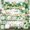 Cocomigo Two Wild Birthday Decorations Boy, All-in-One Set for 25 Guests by cocomigoPartyHome