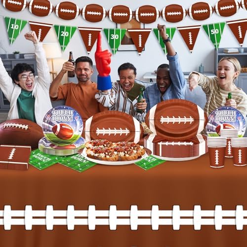 99PCS Football Party Tableware Supplies,Touchdown Birthday Party Decoration - Image 7