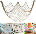 Fishing Net Decor for Party, 80x40'' Brown Fish Nets Halloween Decorations by iHansee