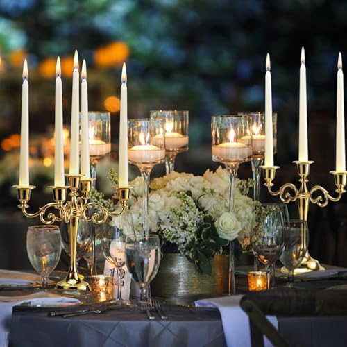 20pcs 10-inch iorvy Taper Candles Unscented and Smokeless, Long Burning 7-8 Hours Time for Daily, Wedding,Table,Fireplace - Image 5
