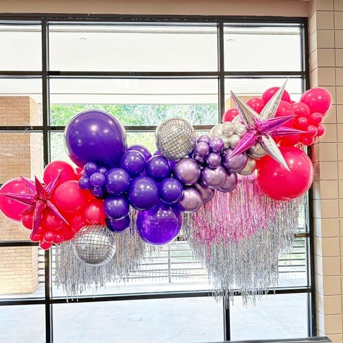 Voircoloria 66pcs Dark Purple Deep Purple Latex Party Balloons, 12inch - Image 6