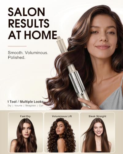 6-in-1 Hot Air Brush & Hair Dryer, 110,000 RPM High-Speed Ionic Blow Dryer - Image 7