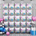 25PCS Disco Square Foil Balloons Wall Backdrop by FEYG