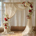 Pack of 1 Wedding Arch Drape Panel Fabric 30" x 40ft - Champagne Gold by MDS
