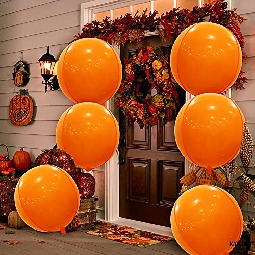 KatchOn, Orange Balloons - 22 Inch, Pack of 6, Metallic Foil Balloons - Image 2