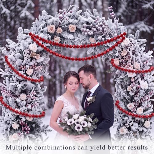Canlierr 2 Pcs 5.6ft Christmas Giant Pearl Garland Decorations 25mm - Image 6
