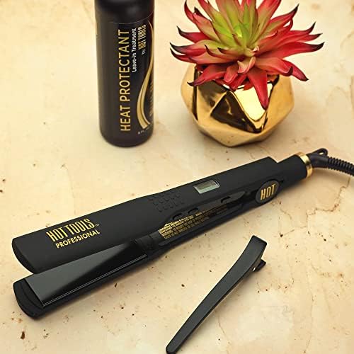 Hot Tools Pro Artist Black Gold Flat Iron | Long Lasting, Extra Smooth Styles (1-1/4 in) - Image 5