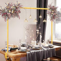 Over The Table Rod Stand with Clamps Gold Table Balloon Arch Frame by Nisoger