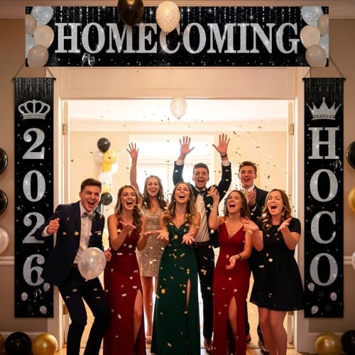 SmoothNovelty 3 Pcs Black 2026 Hoco Dance Banner - Image 4