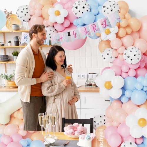 190Pcs Blue Balloon Garland Arch Kit,Dog Paw Birthday Party Decorations - Image 6