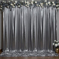 Outpain Thick 10 ft x 10 ft Black Silver Sequin Backdrop Curtain for Parties, Wrinkle Free Glitter Photo Backdrop Drapes 2 Panels 5x10ft Black Silver Back Drop Cloth for Wedding Photography Background by Outpain