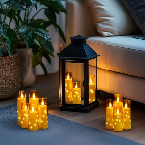 Homemory 12Pcs Flickering Flameless Candles with Remote, LED Pillar Candles - Image 2