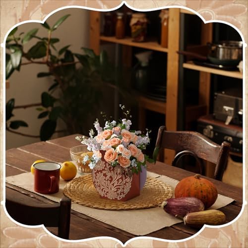 Jingmore 12 Pcs Cielito Lindo Fiesta Party Decoration, Brown Flower, Brown - Image 4