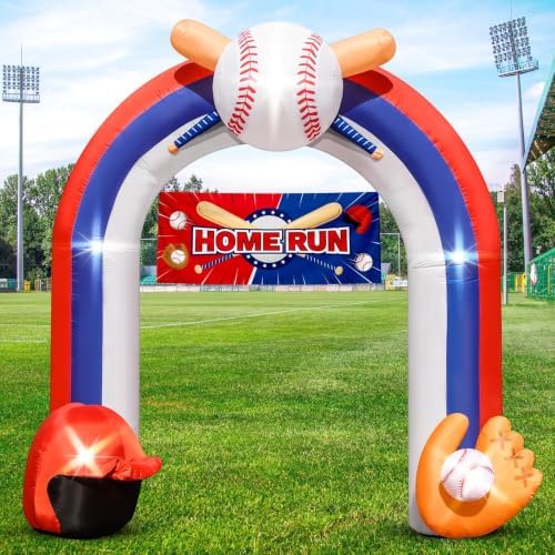 9FT Giant Baseball Inflatable Arch for Baseball Field Party Decor by Eyourlife