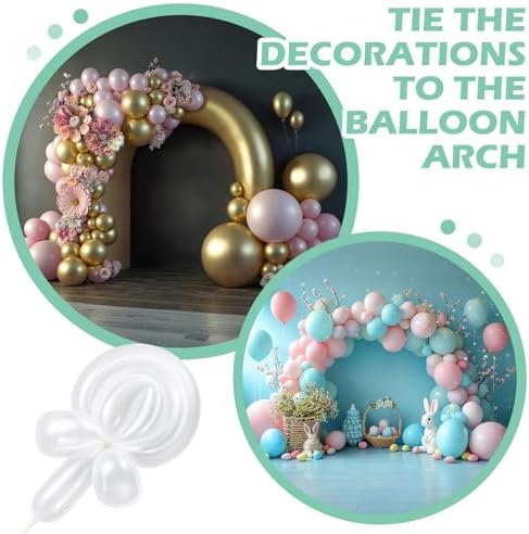 Amyhill 5 Pack 3.5 Inch Balloon Arch Clips 50 Pcs 260 Long Balloons Kit - Image 4