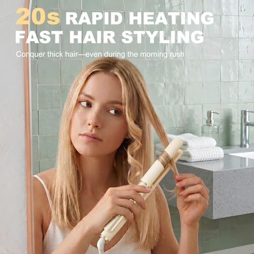 Flat Iron Hair Straightener Women, 20s Heat Up, 4 Temp Settings LED Display - Image 6