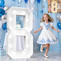 Pooqla 4 FT Marquee Numbers, Light Up Number 8 8th Birthday Decorations by Pooqla