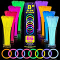 YixangDD 86 Pcs 8 Inch Glow Sticks Bulk Party Pack with Connectors by YixangDD