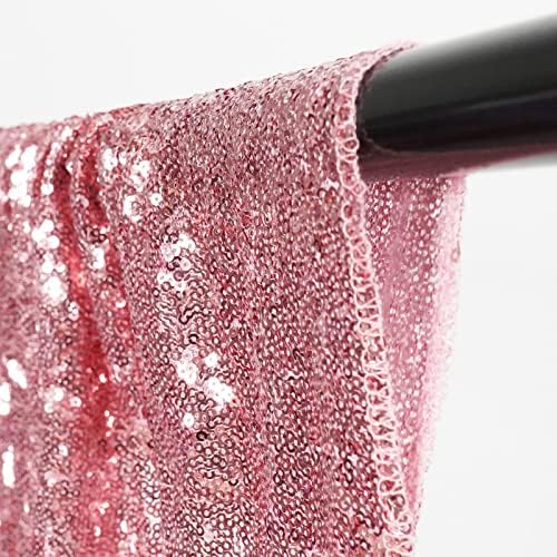 Poise3EHome 10FT x 10FT Sequin Photography Backdrop Curtain for Party Decoration, Fuchsia Pink - Image 4