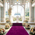 FUHSY Aisle Runners for Weddings Purple Aisle Runner 15FTx2FT Aisle Floor Runner Wedding Decorations Luxurious Velvet Fabric Carpet Runner Indoor and Ourtdoor Aisle Runner Carpet for Graduation Party by FUHSY