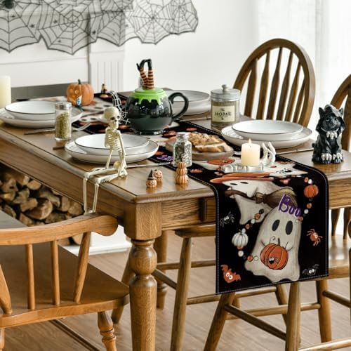 Artoid Mode 210 GSM Halloween Table Runner Home Party Decor 13x60 Inch - Image 4