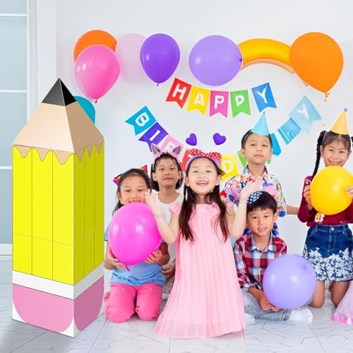 Bucherry 2 Pack/6 Pcs Back to School Decor Giant Classroom Pencil Props - Image 6