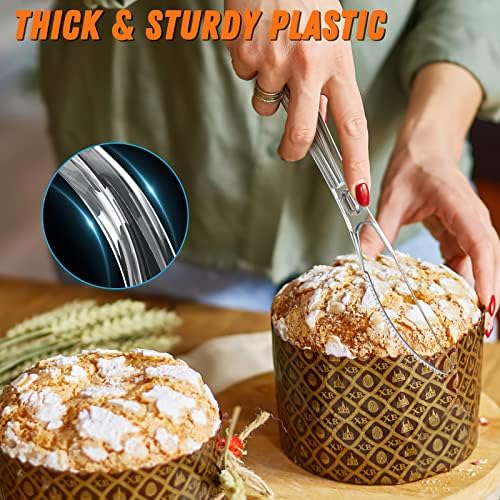 Dipoo 7.5" Clear Plastic Knives Heavy Duty, 168 Count - Image 4