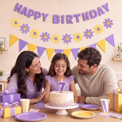 YEOCU Happy Birthday Decorations, No DIY, Pre-Strung 3D Banner - Image 7