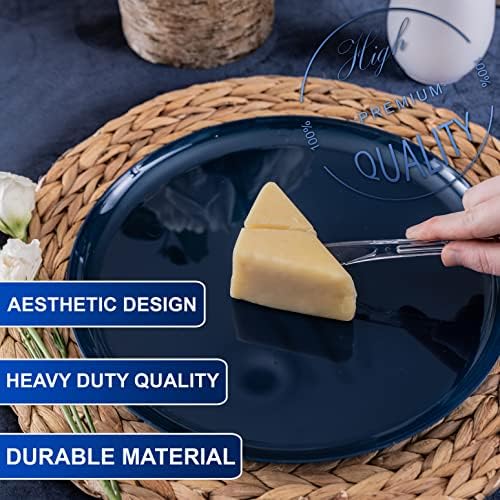 Party Bargains Disposable Cutlery set, Color: Clear Sapphire, Count: 720 Pcs: 120 Knives, 240 Spoons, 360 Forks - Image 5