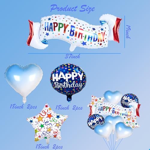 Birthday Decoration Set Colorful Happy Birthday Banner Balloon for Party Decorations and Party Supplies (Birthday L) - Image 2