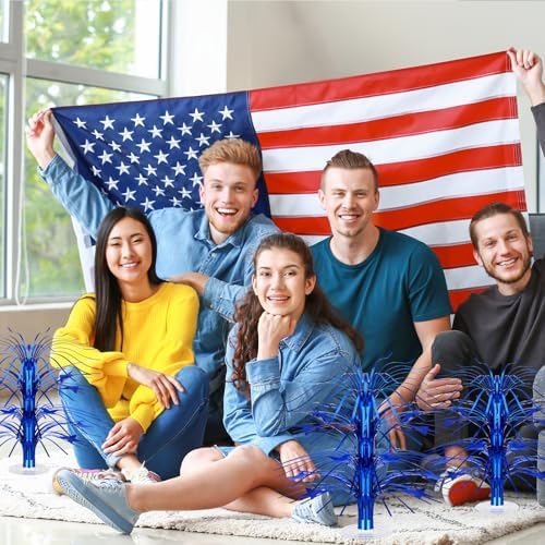 6 Pcs Star Centerpiece, Blue - Image 4