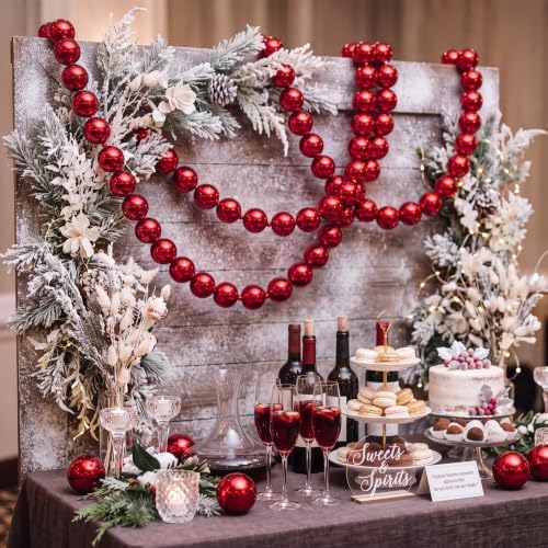 Canlierr 2 Pcs 6.5ft Christmas Ball Garland Mantle Decorations 60mm - Image 5