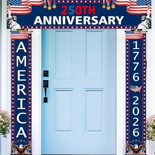 Smoothnovelty 3 Pcs Dark Blue 250th Anniversary Banner by SmoothNovelty