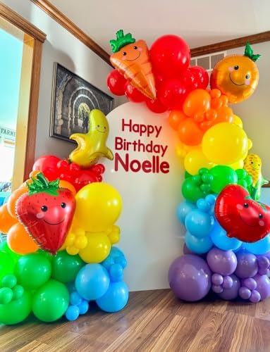 Rainbow Balloon Garland Arch Kit, 130 Pcs 18/12/5 In, Latex - Image 5