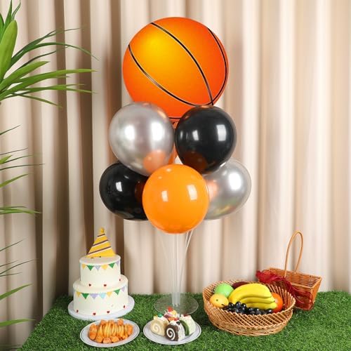 Naozinebi 4 Sets Basketball Birthday Party Balloons Stand Kit Party Decor - Image 4