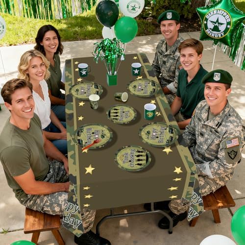 170Pcs Camo Army Birthday Party Decorations Serves 24 - Image 6