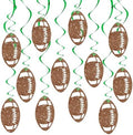 BEISHIDA Football Hanging Swirl Decorations-15Pcs Pre-Strung Football Party Ceiling Hanging Decorations for Game Day Birthday Theme Party Supplies by Beishida