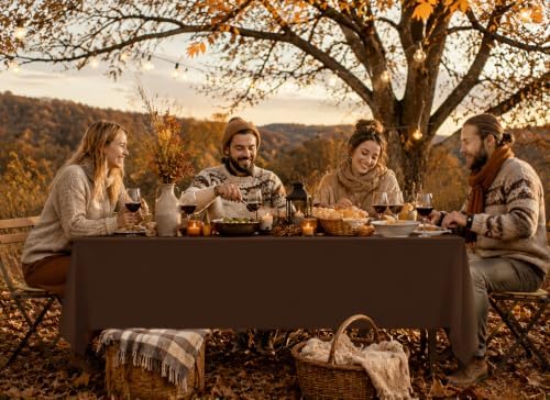6 Pcs Thanksgiving Fall Disposable Plastic Tablecloth, 54 x 108 Inch - Image 7