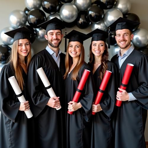 412Pcs Black and Silver Balloons Arch Kit, Latex Balloons Different Sizes 18 12 10 5 Inch for Birthday, Wedding, Graduation, Anniversary Decorations - Image 5