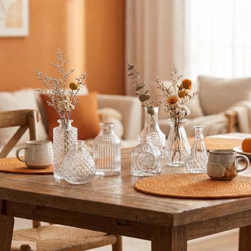 Mini Bud Vases As Wedding Centerpieces for Tables,Clear Bud Vases for Flowers,Small Flower Vases Suitable for Birthday Party,Anniversary,Wedding Reception,Baby Shower (Clear, 36PCS) - Image 5