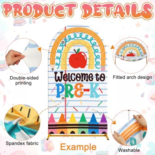 VitalCozy Preschool Back to School Decoration 7.2ft - Image 3
