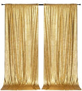 PartyDelight Gold Sequin Backdrop Curtains 5x10ft 2 Panels by PartyDelight