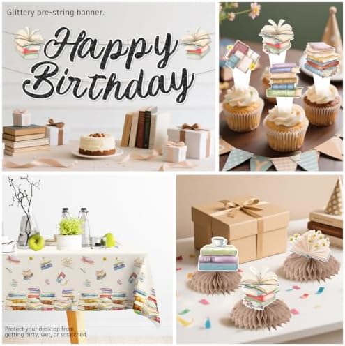 250pcs Book Themed Party Decorations for 25 Guests - Image 6