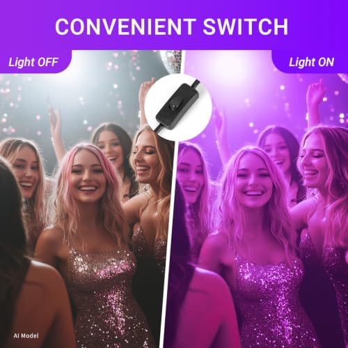 2 Pack 150W LED Black Light, IP66 Waterproof Blacklight Flood Lights - Image 2